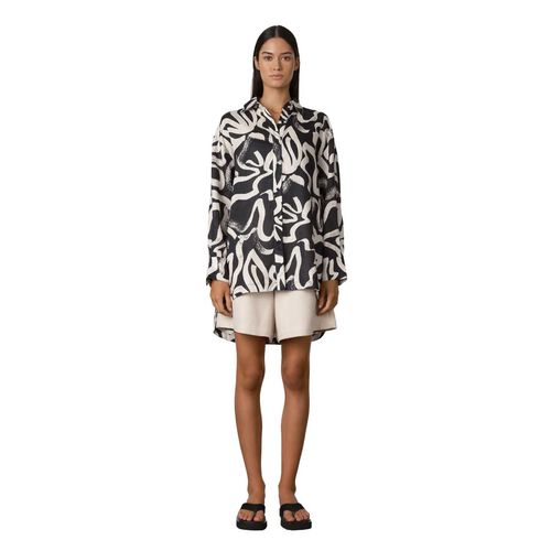 Zulu & Zephyr Paint Flower Linen Shirt